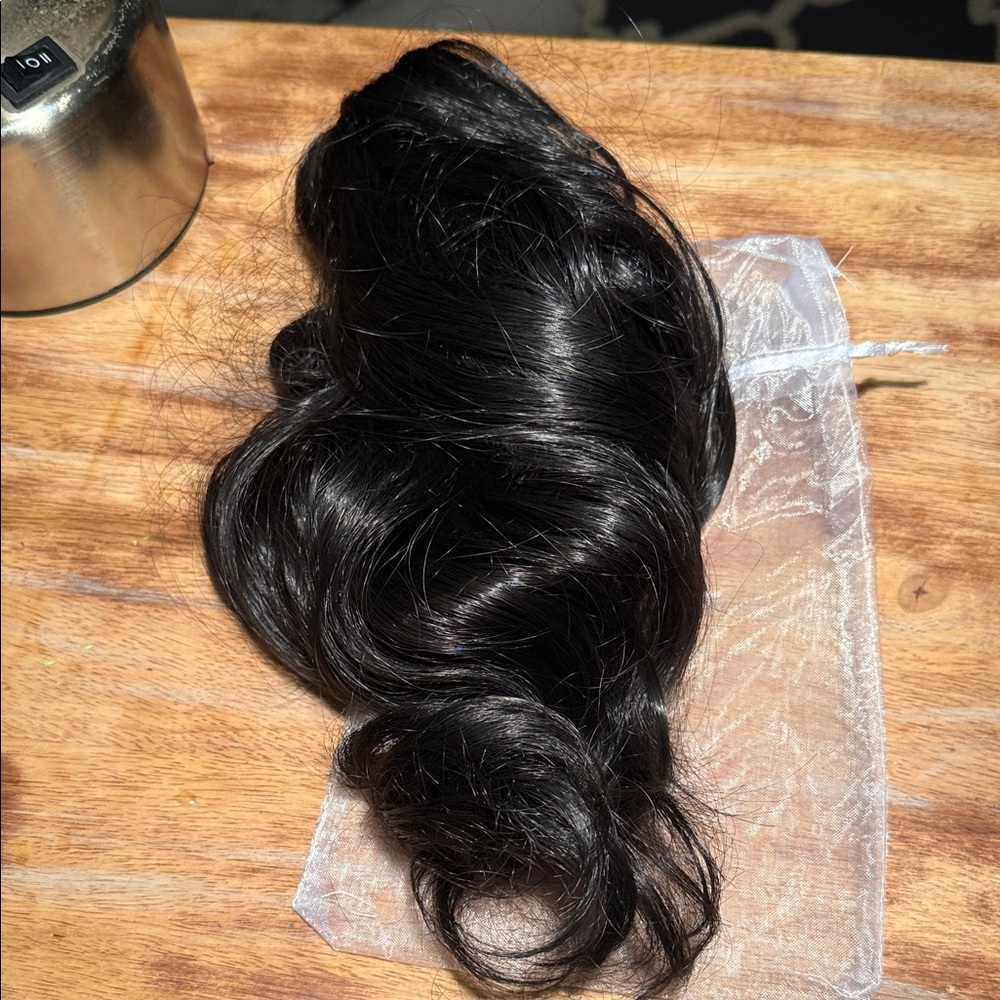 # 20 - Luxurious Black Hair Clip in Extension 12”